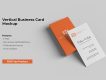 Stack Vertical Business Card Mockup