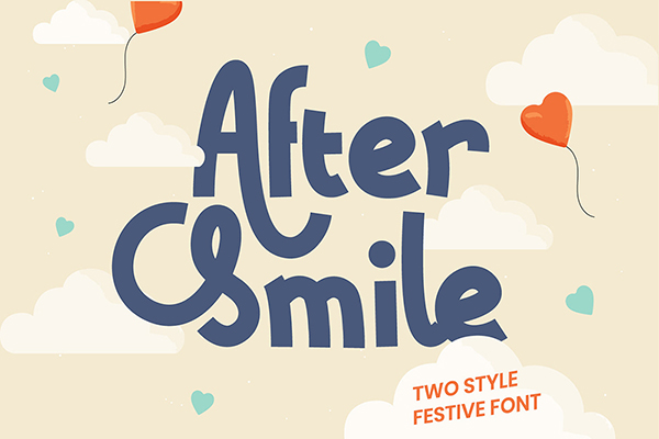 After Smile Display Font