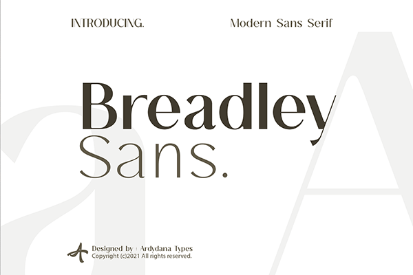 Breadley Modern Sans Serif