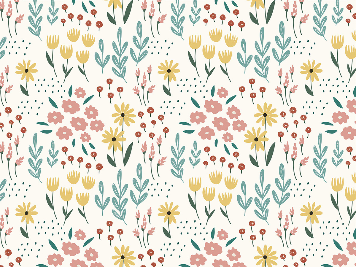 Pastel Floral Seamless Patterns – Free Design Resources