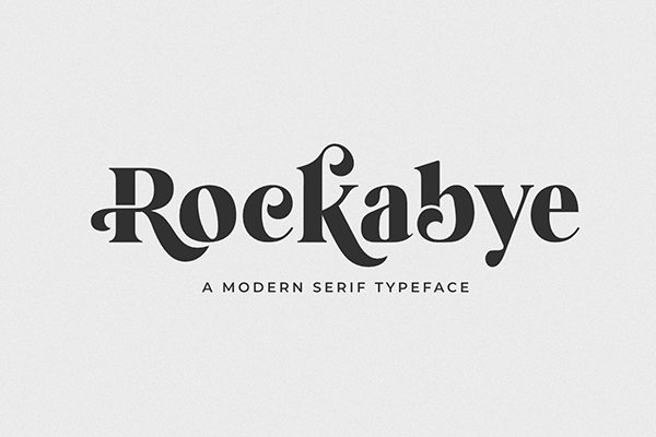 Rockabye Modern Serif Typeface
