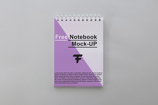 Top-Bound Notebook Mockup