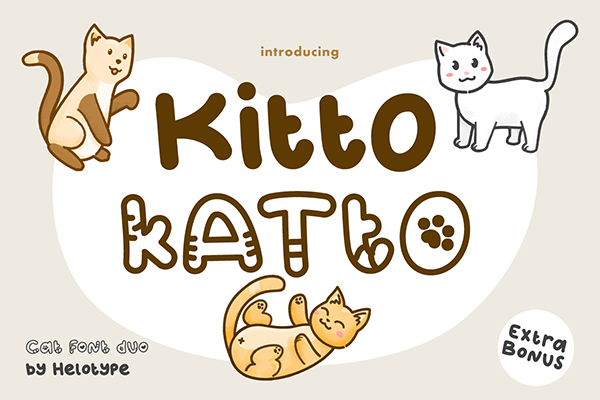 Kitto Katto Display Font
