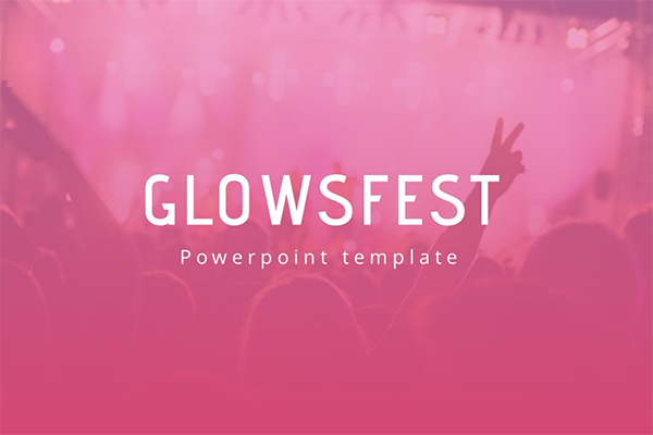 Glowfest Music PowerPoint Template