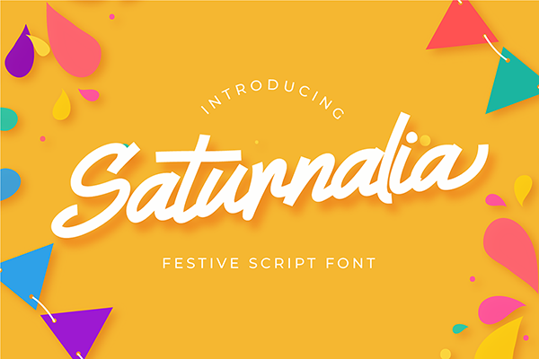 Saturnalia Festive Script Font