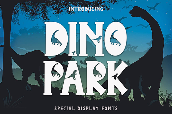 Dino Park Display Font