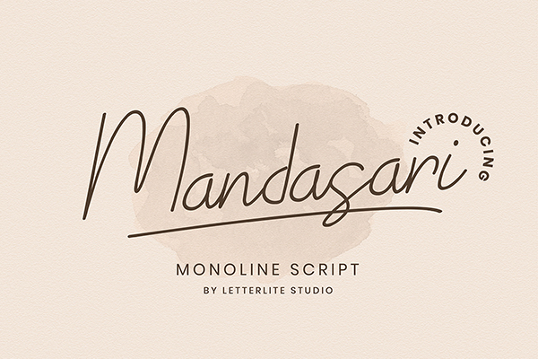 Mandasari Monoline Script