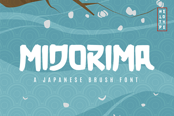 Midorima Display Brush Font