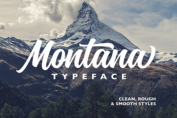Montana Brush Typeface