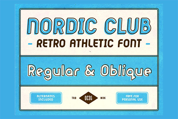 Nordic Club Retro Font