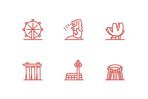 Singapore Free Vector Icons