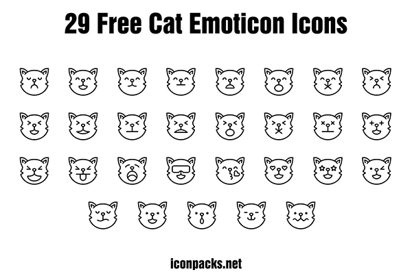Cat Emoticon Free Icons
