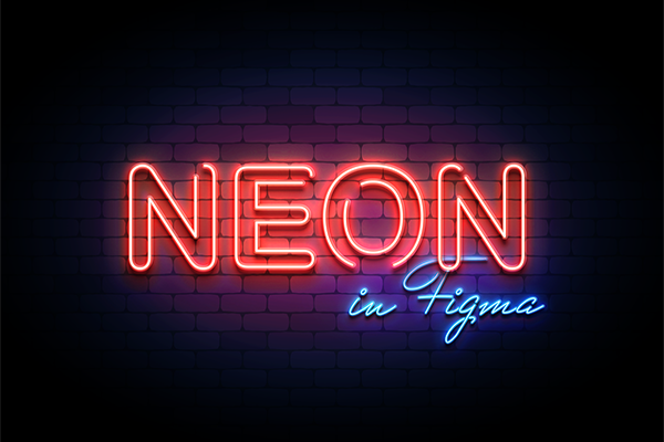 Figma Neon Text Effect