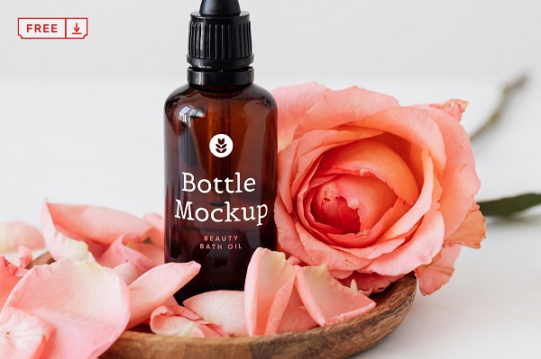 Beauty Serum Bottle Mockup