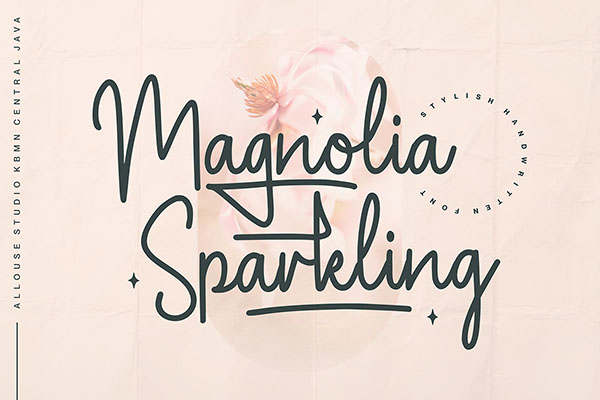 Magnolia Sparkling Script Font