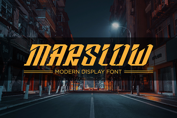 Marslow Modern Display Font