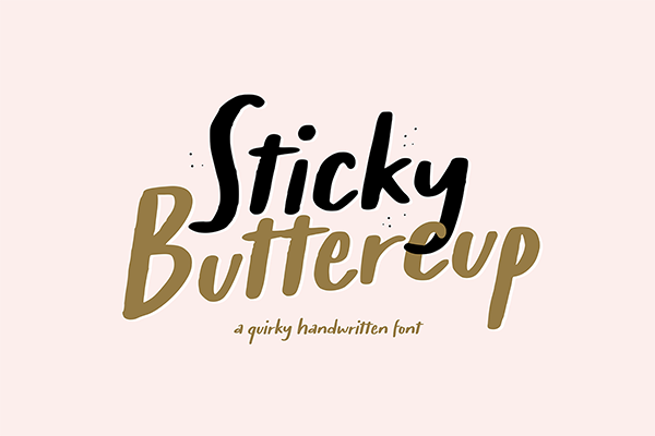 Sticky Buttercup - Free Font