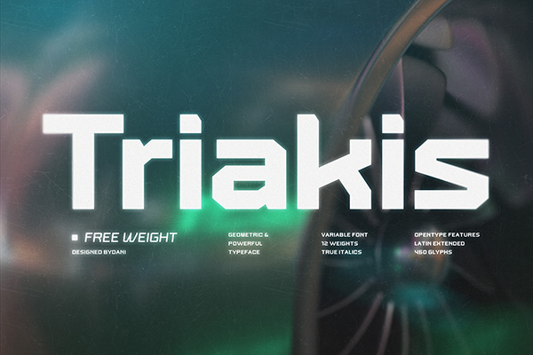 Triakis Font Family - Free Weight