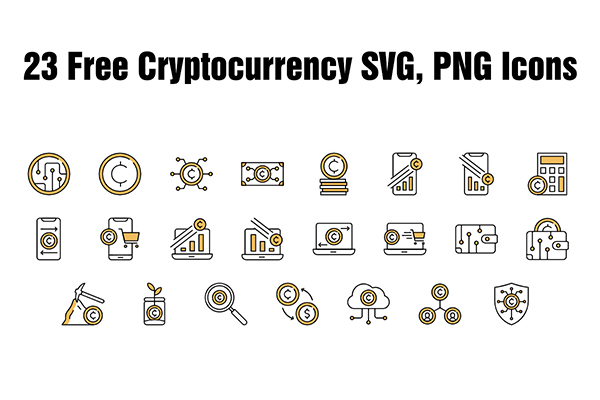 23 Free Cryptocurrency Icons