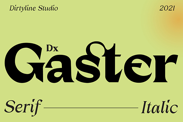 Dx Gaster Display Font