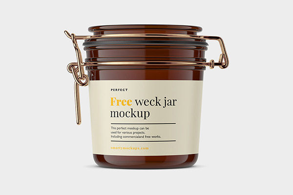 Free Weck Jar Mockup