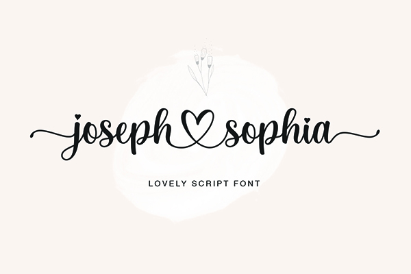 Joseph Sophia Script Font