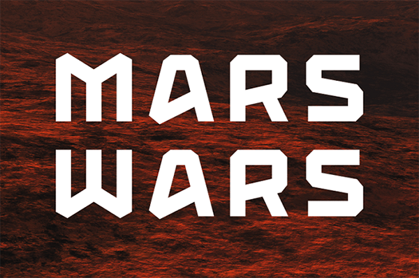 Mars Wars Display Font