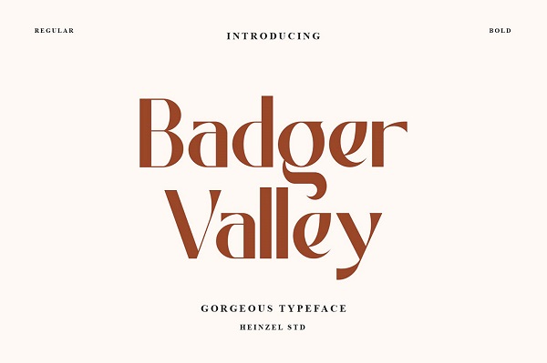 Badger Valley Typeface