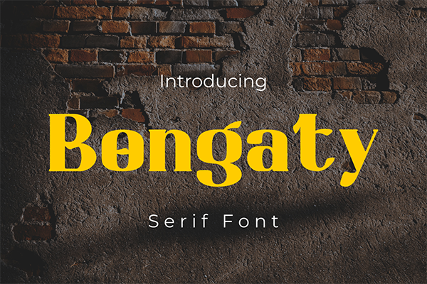 Bongaty - Serif Font