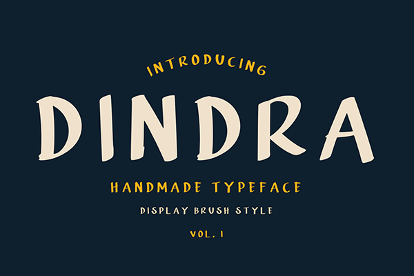Dindra Display Typeface
