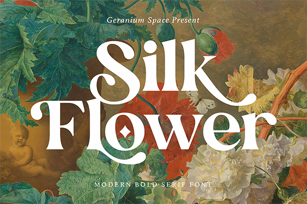 Silk Flower - Modern Bold Serif