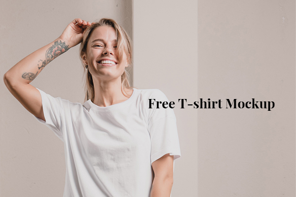 Free T-shirt Model Mockup