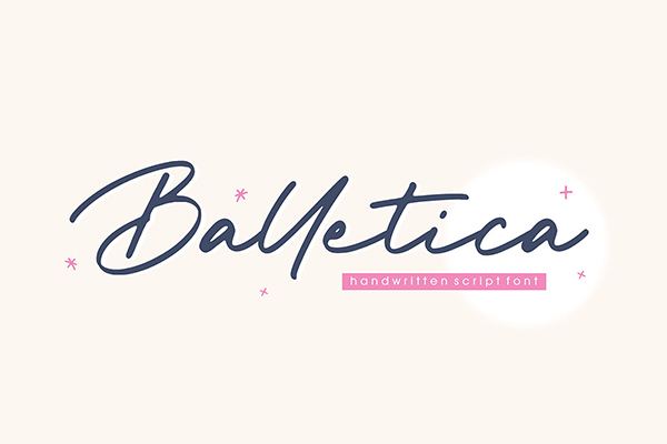 Balletica Handwritten Script Font