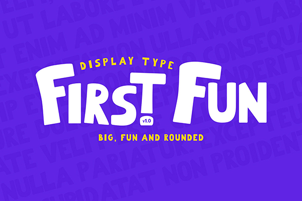 First Fun Display Font