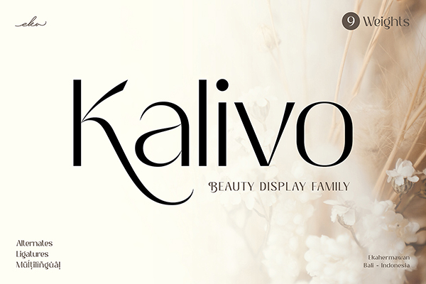 Kalivo Display Font