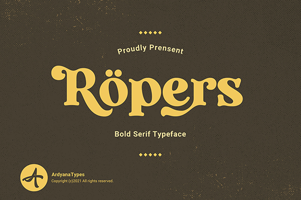 Ropers - Bold Serif Typeface