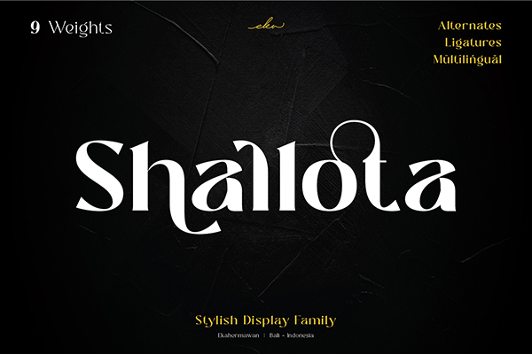 Shallota Display Font