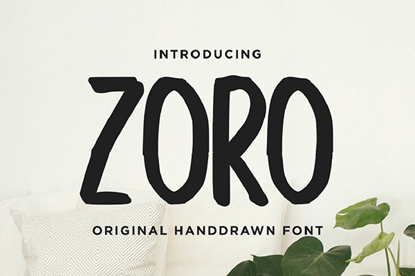 Zoro Hand-drawn Font