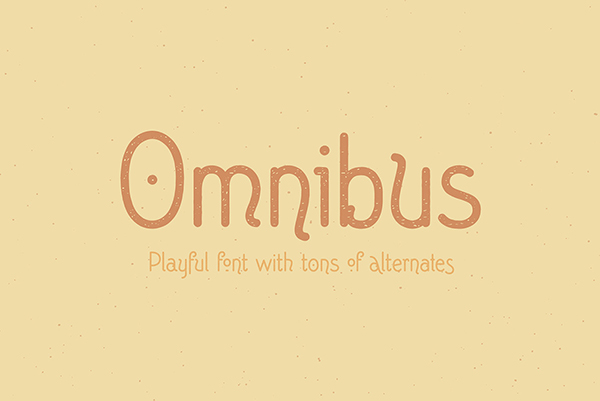 Omnibus Free Display Font