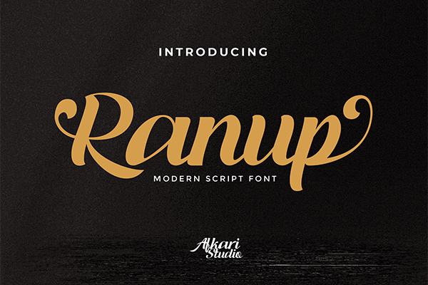 Ranup - Modern Script Font