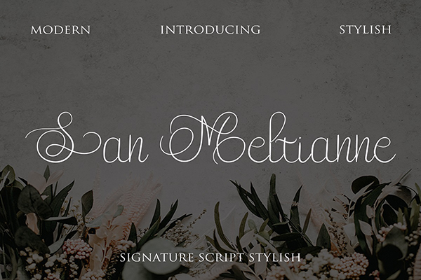 San Meltianne Signature Script Font