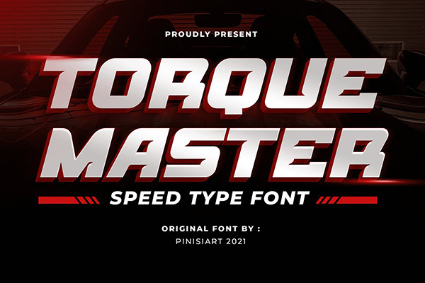 Torque Master Display Font
