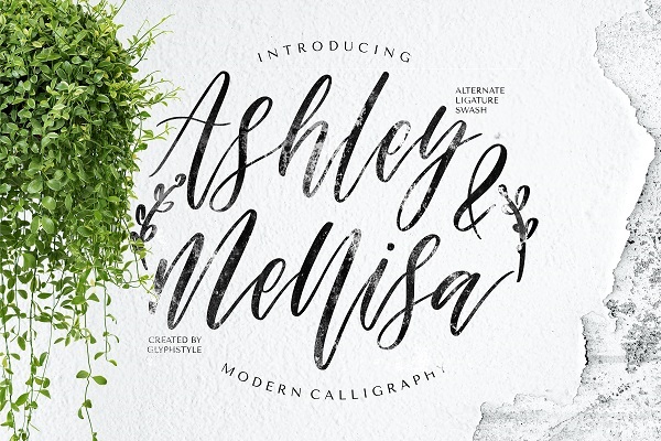 Ashley and Mellisa Modern Calligraphy