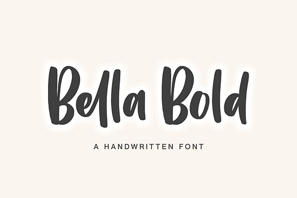 Bella Bold Handwritten Font