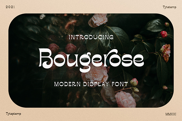 Bougerose Modern Display Font