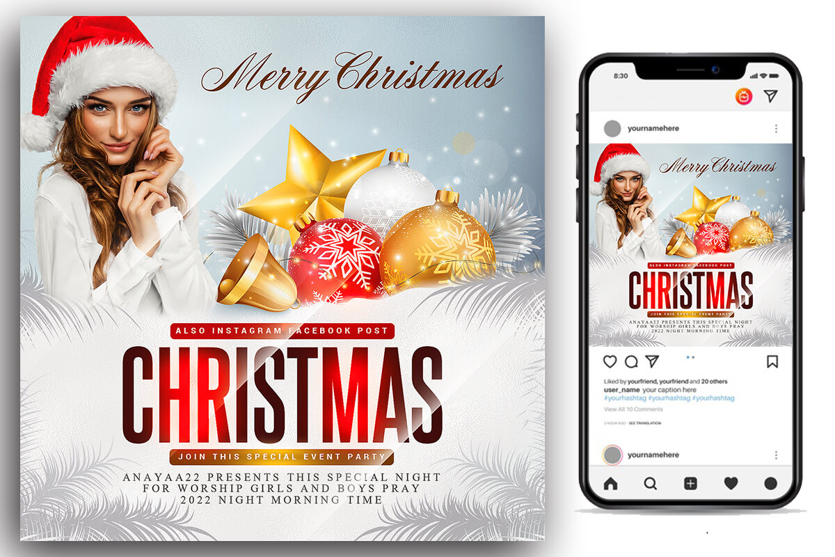 Christmas Flyer PSD Template – Free Design Resources