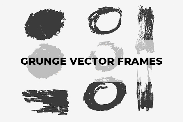 Grunge Vector Frames Pack