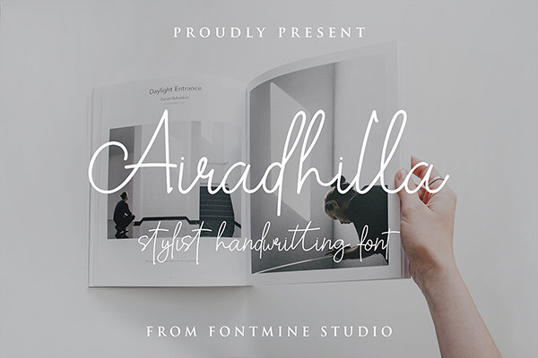 Airadhilla Stylist Handwritting Font