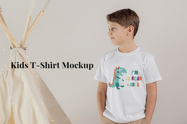 Free - Kids T-shirt Mockup