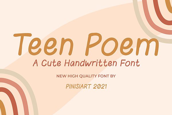 Teen Poem – Cute Handwritten Font